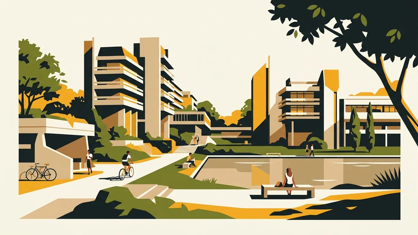 Slow Pace and Brutalist Lines: Summer in Louvain-la-Neuve