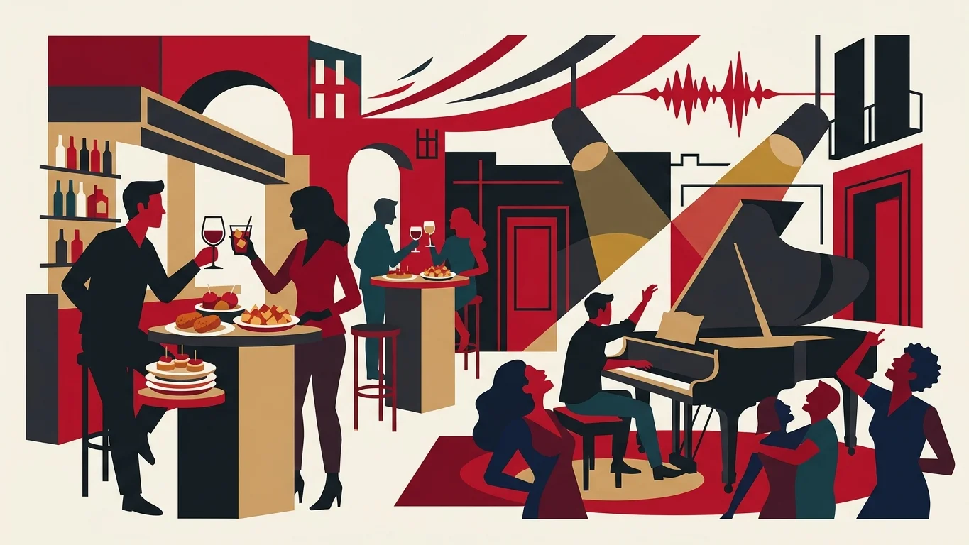 Madrid High-Energy: Pre-Show Tapas and Post-Shakira Piano Bars