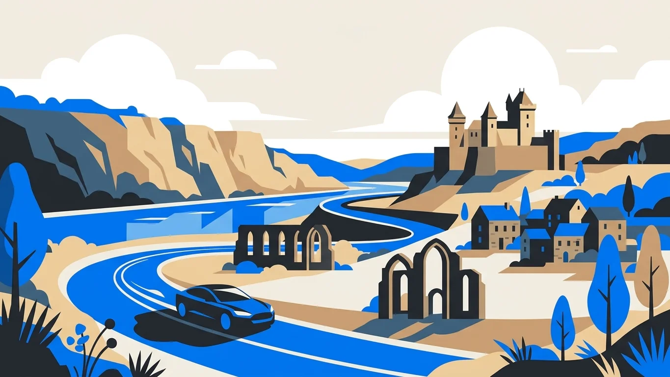 The Meuse Valley Escape: Castles, Cliffs, and Curving Roads